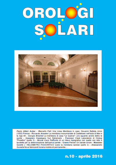 Orologi Solari n 10 abril 2016