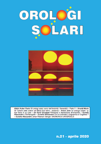 Orologi Solari n 21 abril 2020