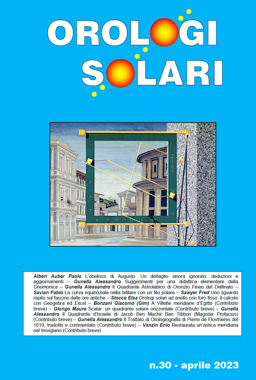 Orologi Solari n. 30, abril 2023