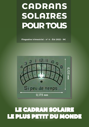 Revista "Cadrans solaires pour tous"