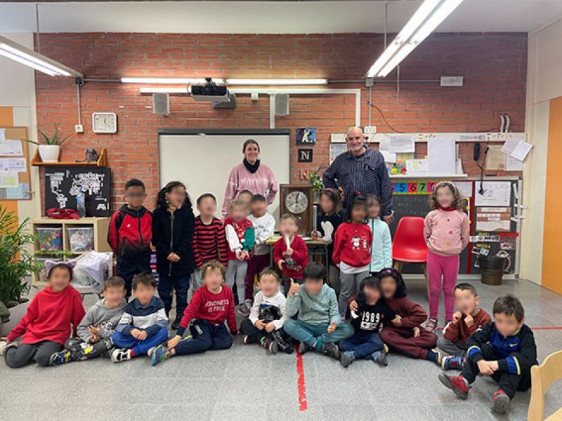 Xerrrada a l'escola Antoni Balmanya, Barcelona